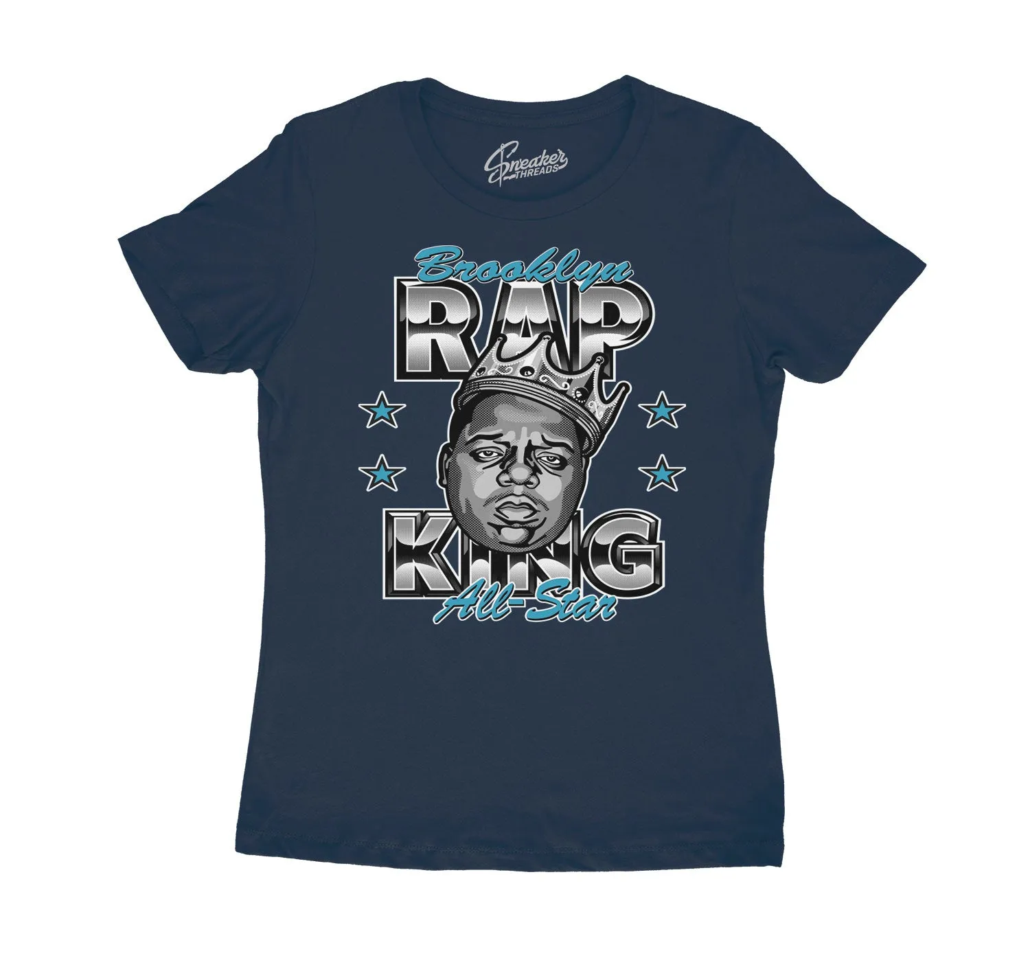 Womens Obsidian 13 Shirt - Rap King - Navy