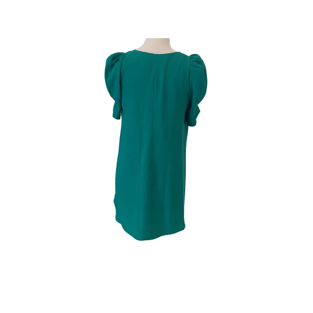 ZARA Green Knee-length Short-sleeves Dress | Gently used |